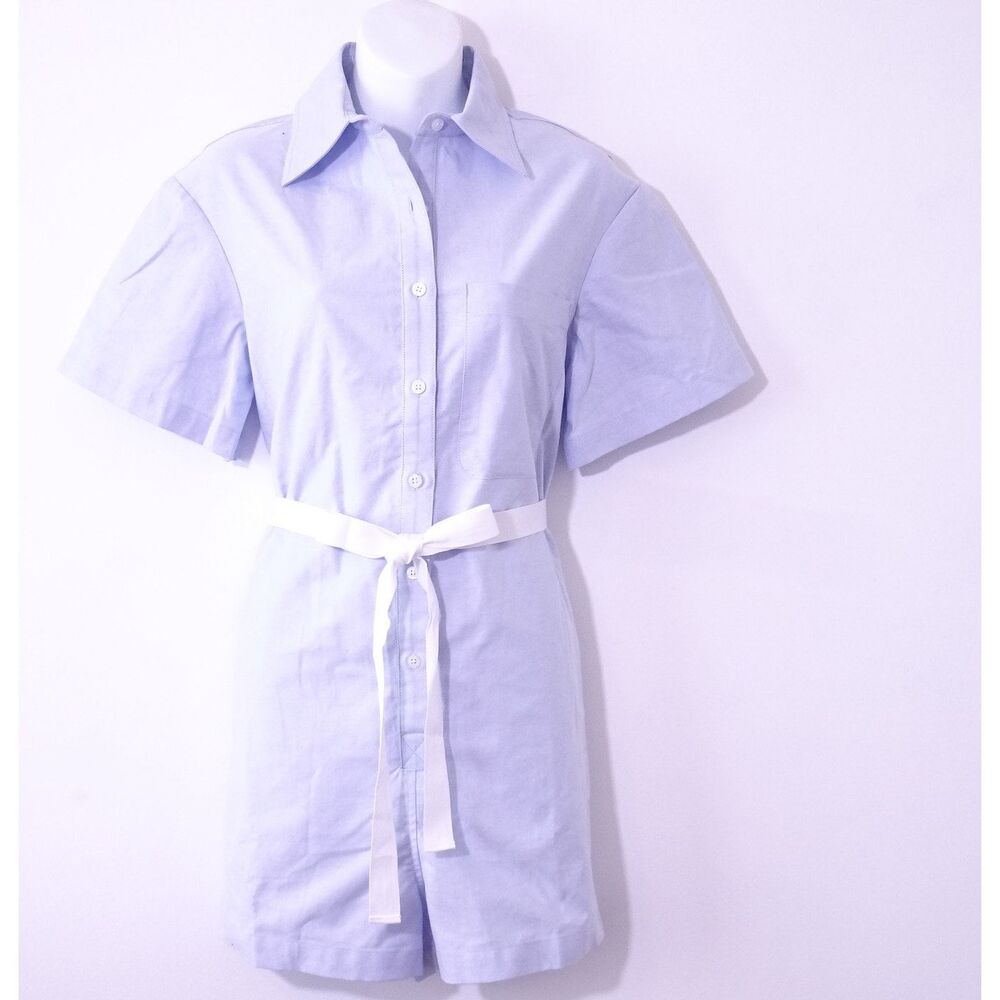 Saint Art Women's Marion Romper Oxford Blue XS NWT 345